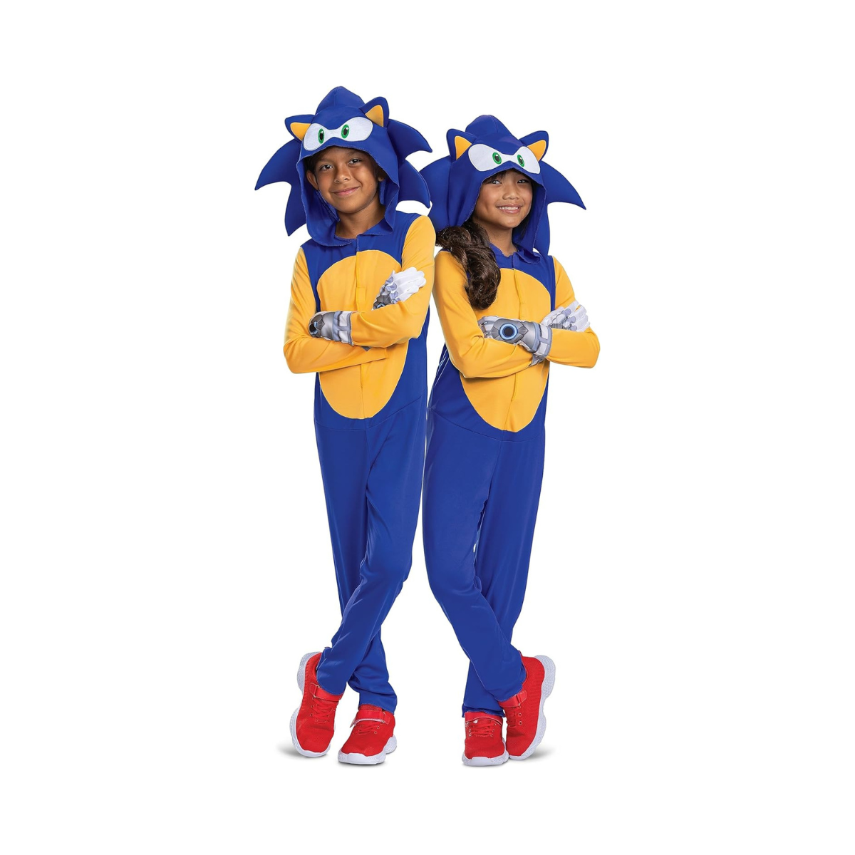 Disguise Sonic Costume for Kids, Official Sonic Prime Costume and Headpiece, Size (4-6)