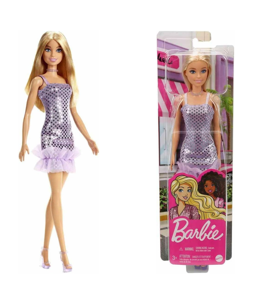 Barbie in A Purple Polka Dot Dress