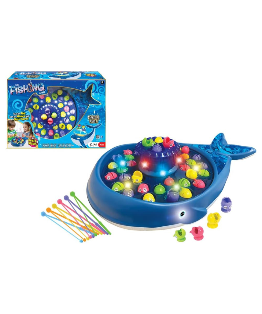 Merchant Ambassador Magical Whale Fishing Game ! Light and Music ! Kids Action Game ! Age 3 & Above! Girls and Boys