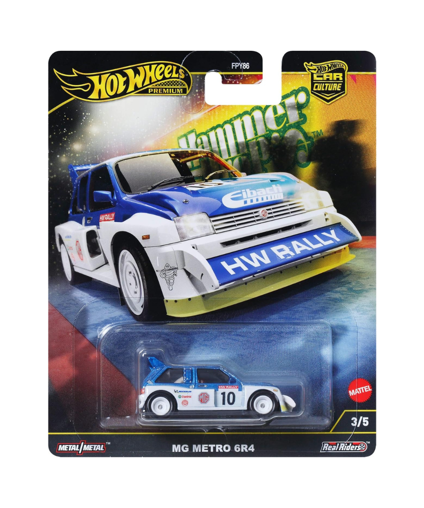 Hot Wheels Car Culture Circuit Legends Vehicles for 3 Kids Years Old & Up, Premium Collection of Car Culture 1:64 Scale Vehicles