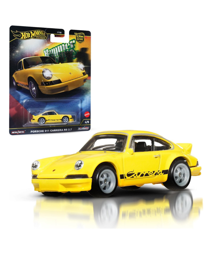 Hot Wheels Premium Porsche 911 Carrera RS, Car Culture Circuit Legends Vehicles for Children from 3 Years and Adults Fans and Collectors, Premium Collection by Car Culture in Scale 1:64, HRW07