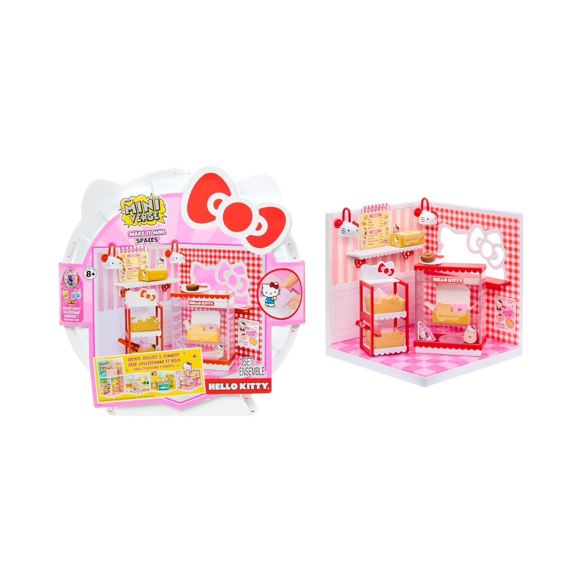 MGA's Miniverse Make It Mini Spaces Hello Kitty - Building Kit, Customisable, Craft, Room, Hobby, Collector, Display, Non-Edible, for Collectors and Children from 8 Years