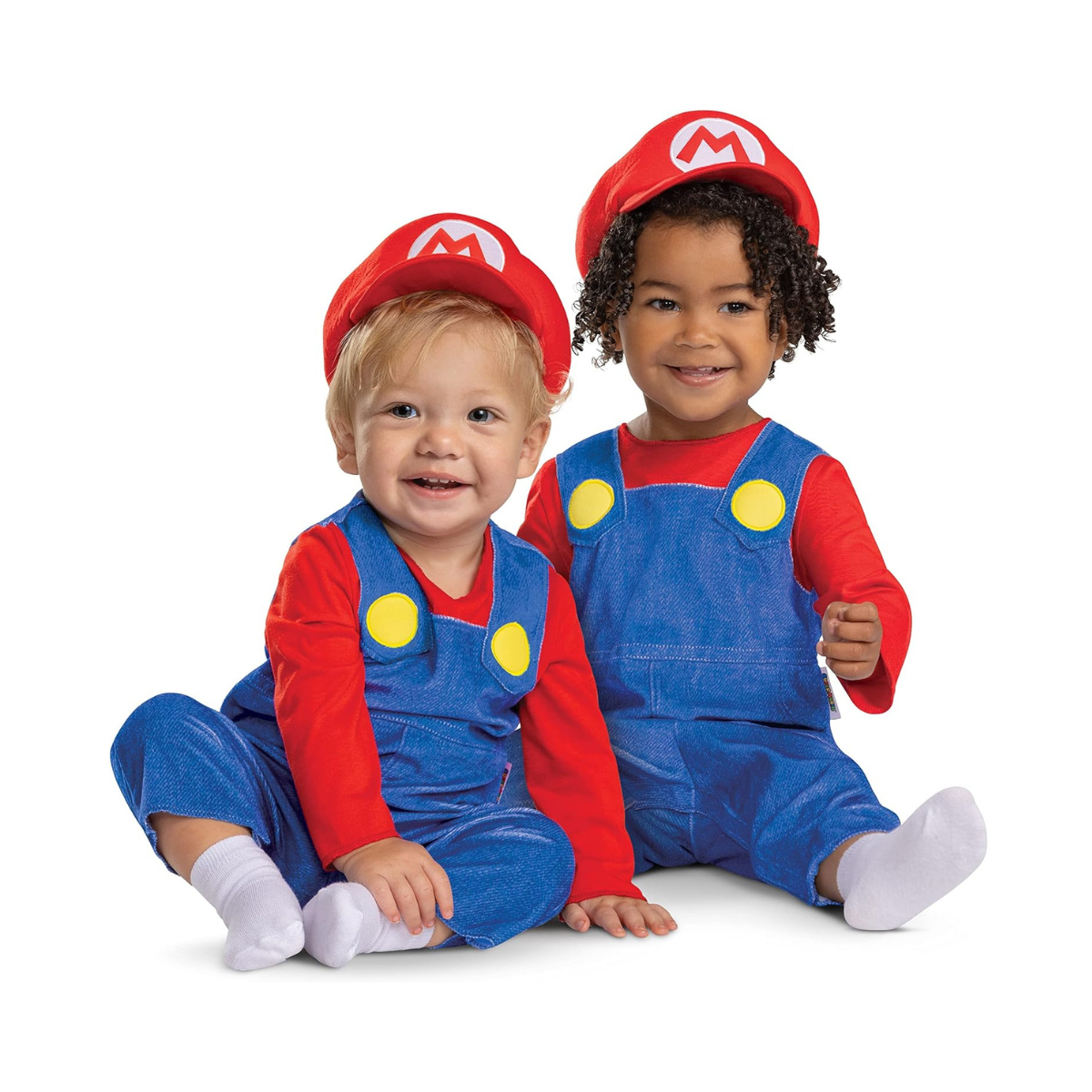 Disguise Unisex Baby Infant Mario Costume, Official Super Mario Bros Outfit for Babies Infant and Toddler Costumes (pack of 1)