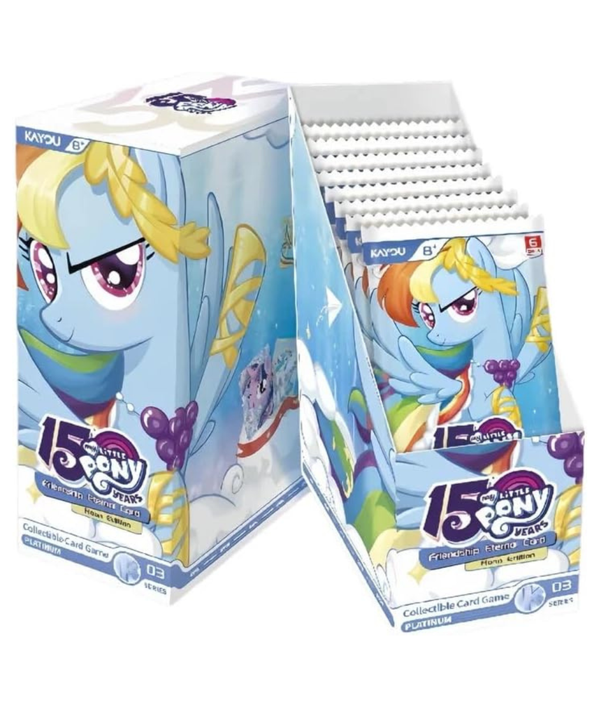 KAYOU My Little Pony Friendship Is Magic Moon Edition SEA Wave 3 Trading Card Pack, English Version, 1 Random Sealed Booster Pack, Collectible Cards