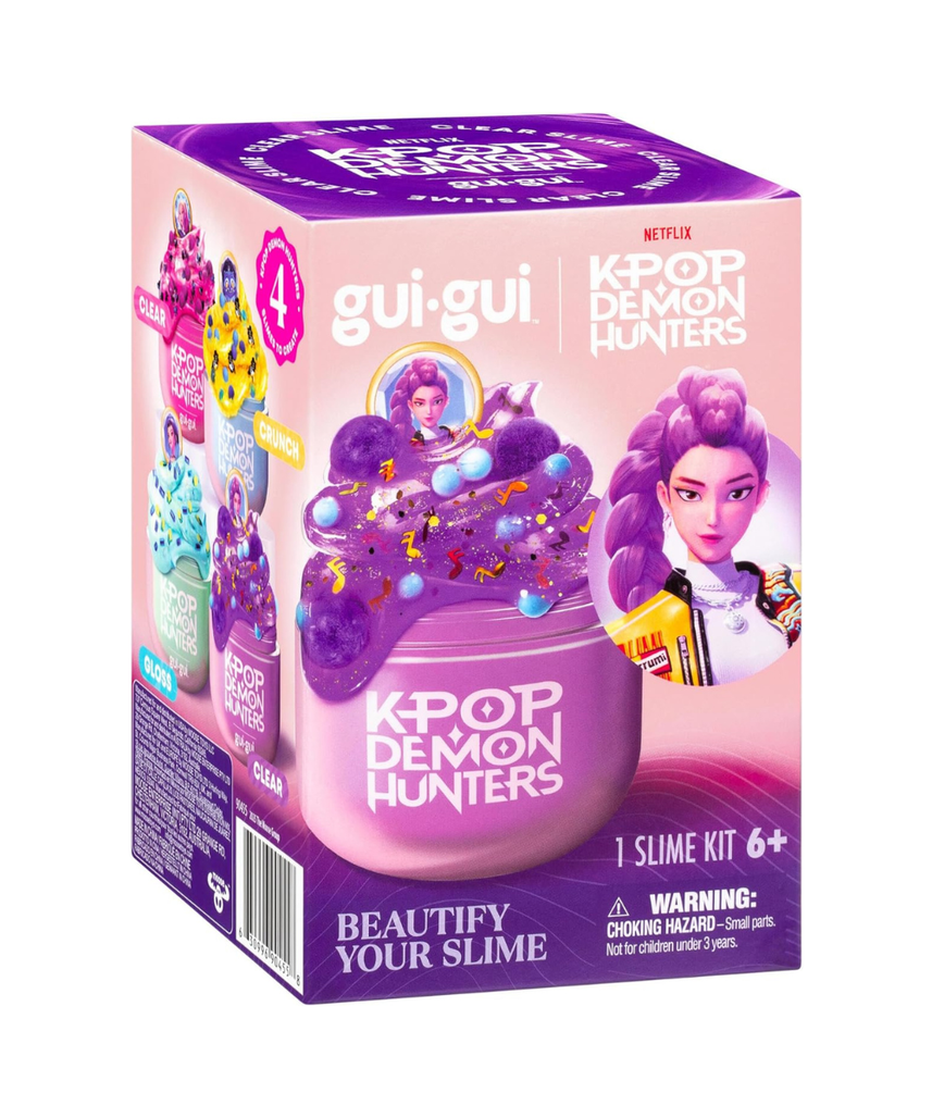 Gui Gui Slime K-Pop Demon Hunters Rumi Edition, Clear Transparent Scented Slime with Mystery Collectible, Creative Sensory Toy for Kids, Ages 6+