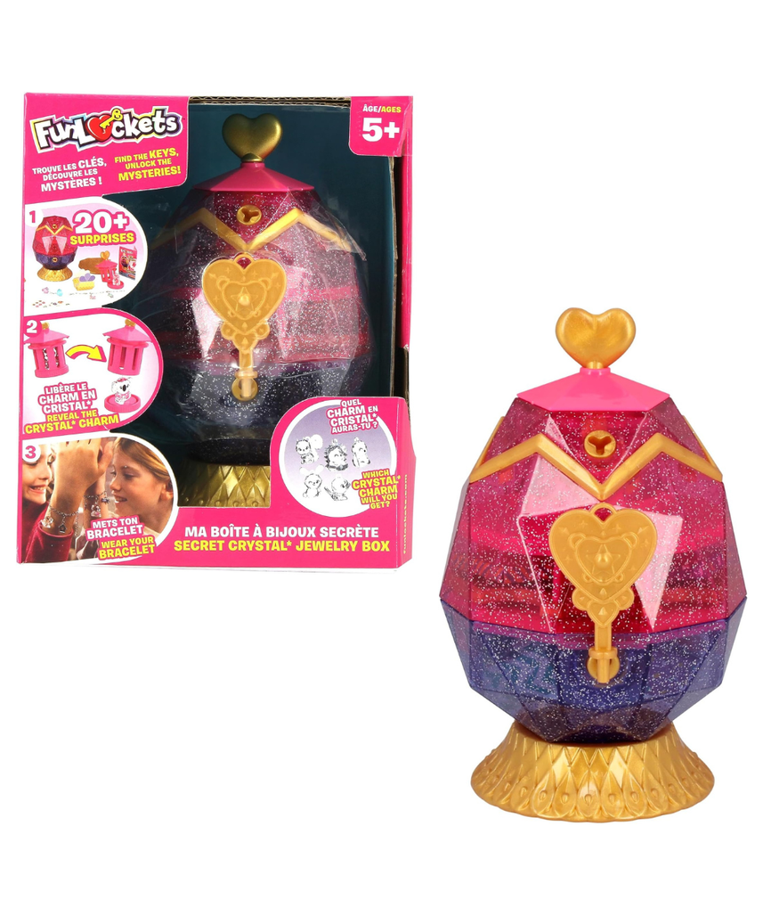Funlockets Secret Crystal Jewellery Box Egg Design Open Box