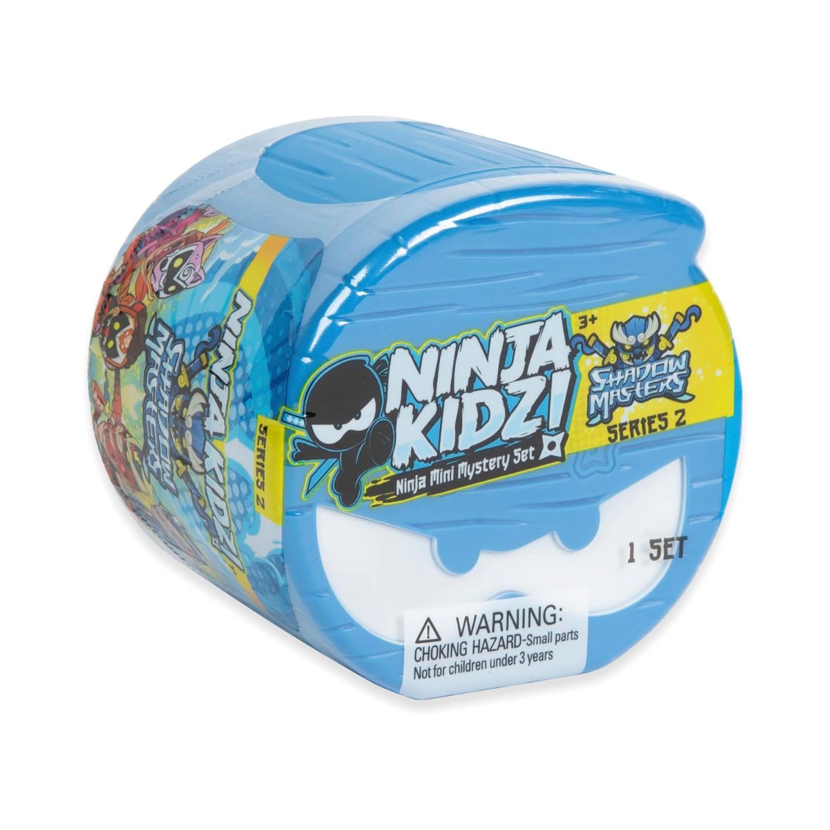 Ninja Kidz Mini Mystery Set, Official Licensed Surprise Toy Pack with Mystery Figure, Trading Card, Stickers & Foam Ninja Star
