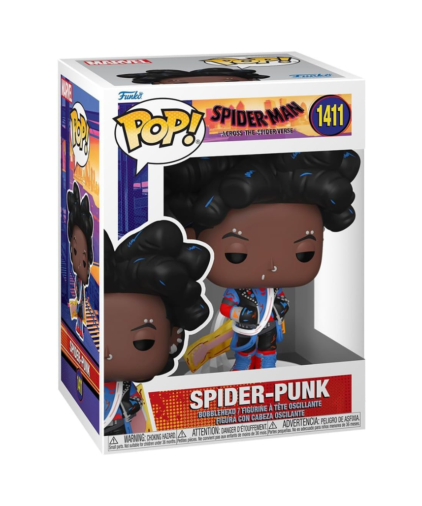 Funko Pop! Marvel: Spider-man Across the Spider-Verse - Spider-Punk - Unmasked - Collectable Vinyl Figure - Gift Idea - Official Merchandise - Toys for Kids & Adults - Movies Fans