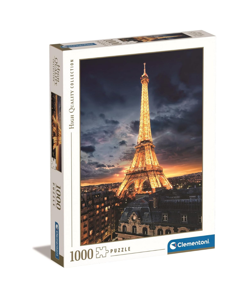 Clementoni Puzzle Hqc Tour Eifel 1000 Pieces, Multicolor, 39514
