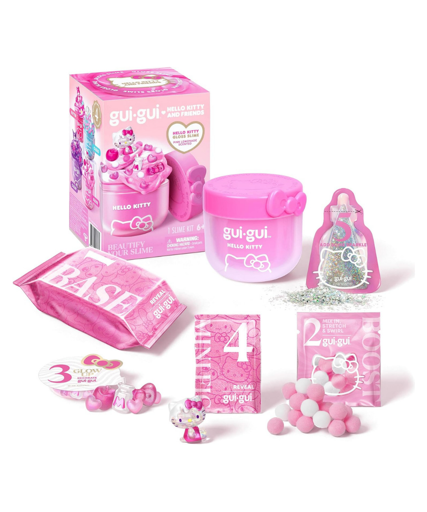 Gui Gui Slime Hello Kitty and Friends Hello Kitty Edition, Gloss Slime with Pink Lemonade Scent, Collectible Surprise Toy for Kids, Ages 6+