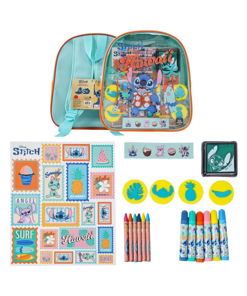 Disney Stitch My First Travel Coloring & Activity Set| Art & Craft Kit | Learning & Activity Set | Travel Fun | Age 3+