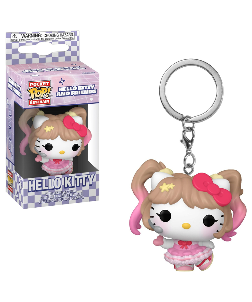Funko Pop! Keychain: Hello Kitty - Hello Kitty KPop! Novelty Keyring - Collectable Mini Figure - Stocking Filler - Gift Idea - Official Merchandise - Anime Fans - Backpack Decor