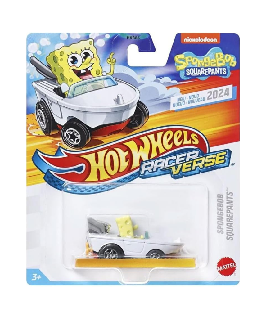 Hot Wheels RacerVerse Vehículo de Juguete Bob Esponja