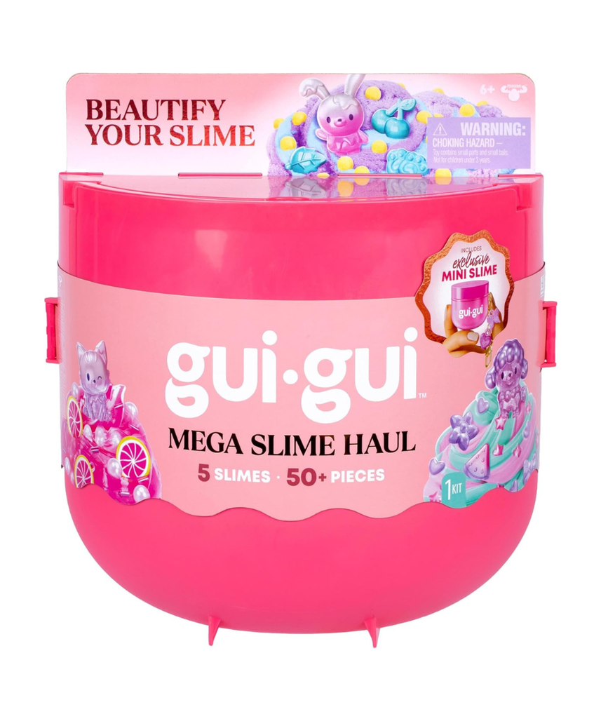 GUI GUI Season 2 MEGA Slime Haul, Ultimate Scented Slime Kit with Multiple Slime Varieties and Mix-In Accessories, DIY Sensory Play Set for Kids, Ages 4+