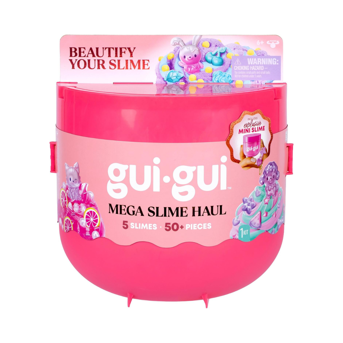 GUI GUI Season 2 MEGA Slime Haul, Ultimate Scented Slime Kit with Multiple Slime Varieties and Mix-In Accessories, DIY Sensory Play Set for Kids, Ages 4+