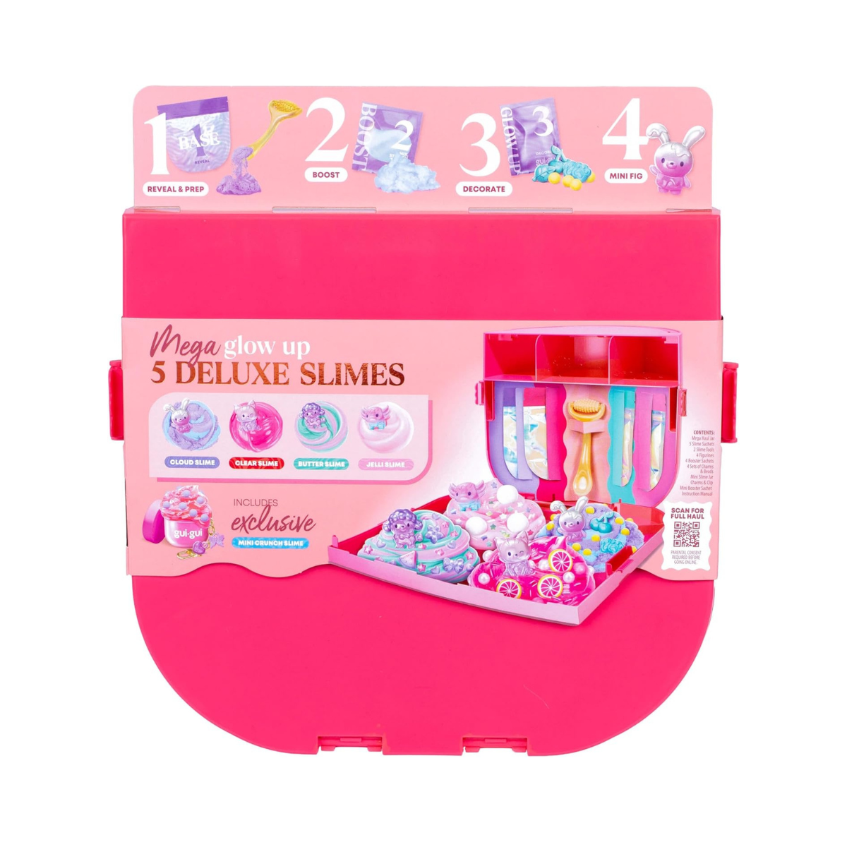 GUI GUI Season 2 MEGA Slime Haul, Ultimate Scented Slime Kit with Multiple Slime Varieties and Mix-In Accessories, DIY Sensory Play Set for Kids, Ages 4+