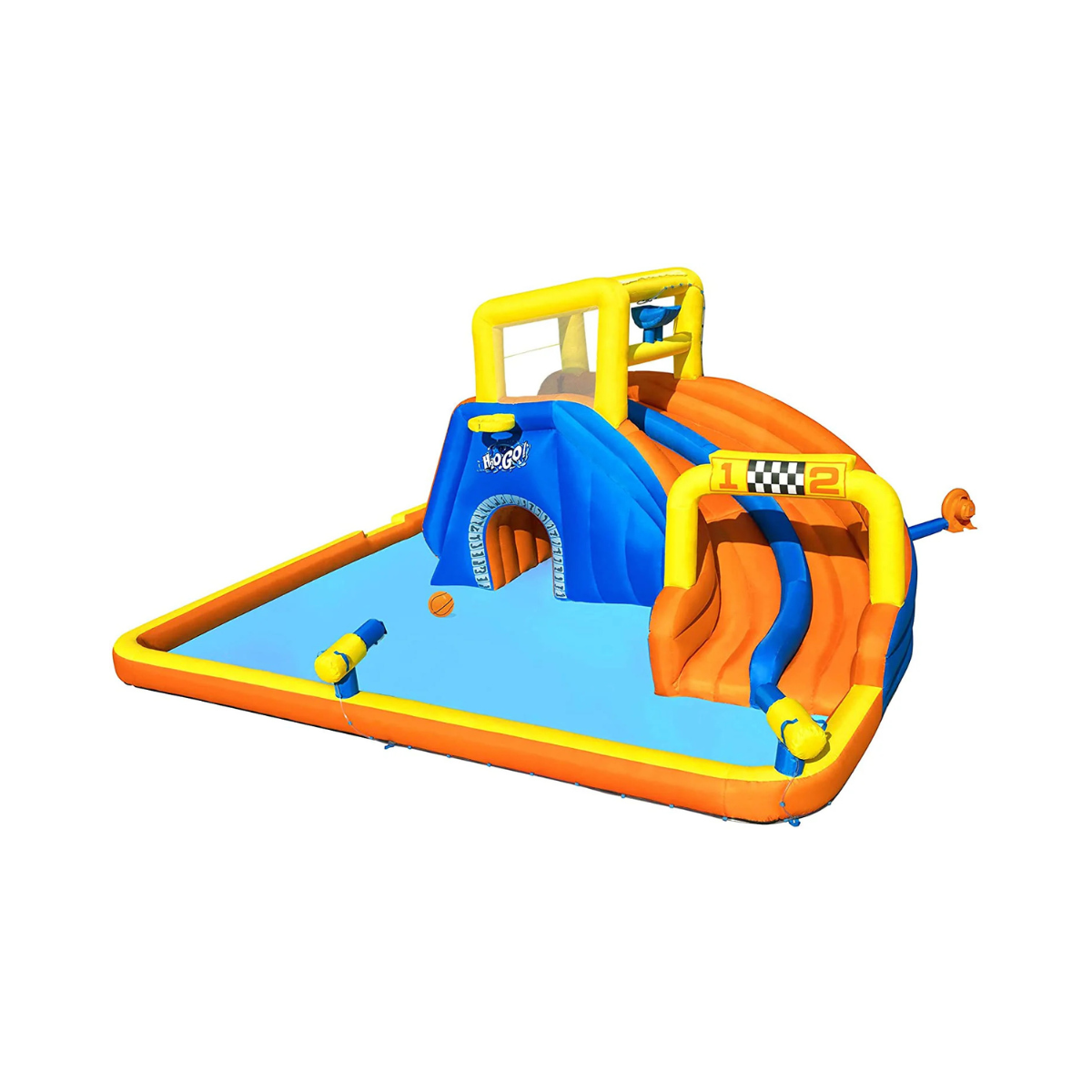 Bestway H2OGO Super Speed Way Mega Water Park Inflatable Slide 5.51m x 5.02m x 2.65m