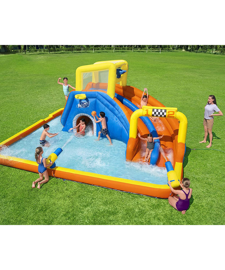 Bestway H2OGO Super Speed Way Mega Water Park Inflatable Slide 5.51m x 5.02m x 2.65m