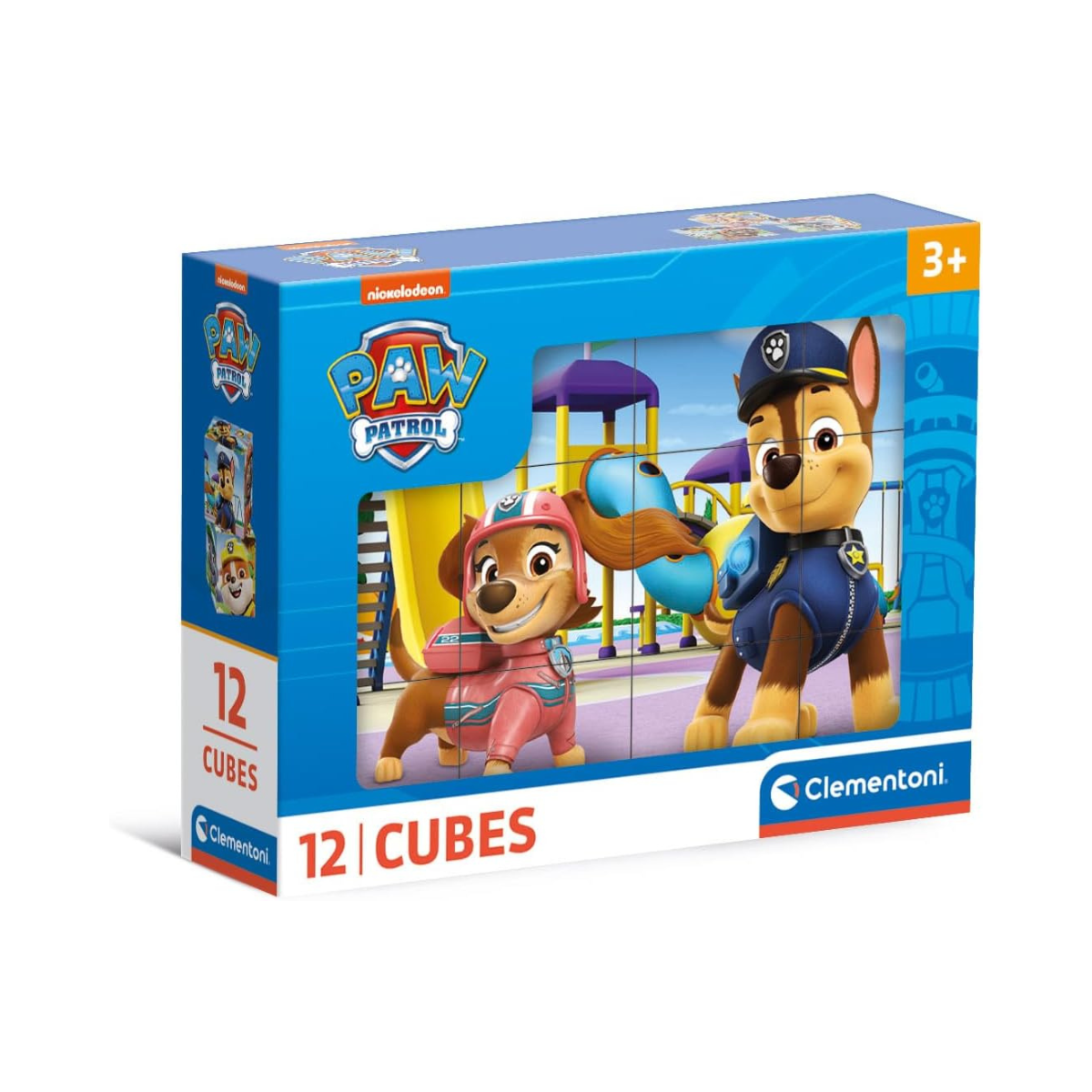 Clementoni 41194 Paw Patrol Jigsaw 12 Pieces-Cube Supercolor Children 3-5 Years, Realistic, Animals, Gift for Boy/Girls, Puzzle for Kids, Made in Italy, Multicolor