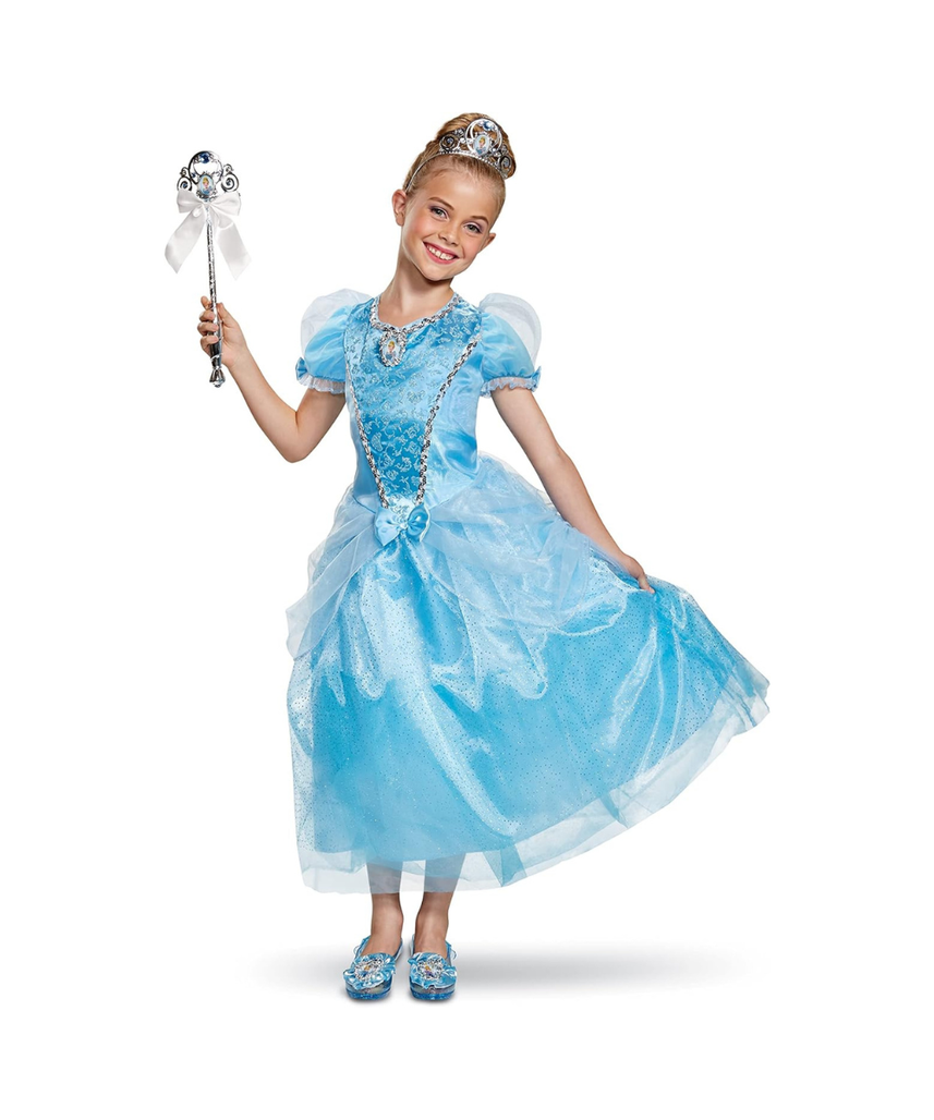 Disguise Cinderella Deluxe Child Costume, Blue, Size/(4-6x)