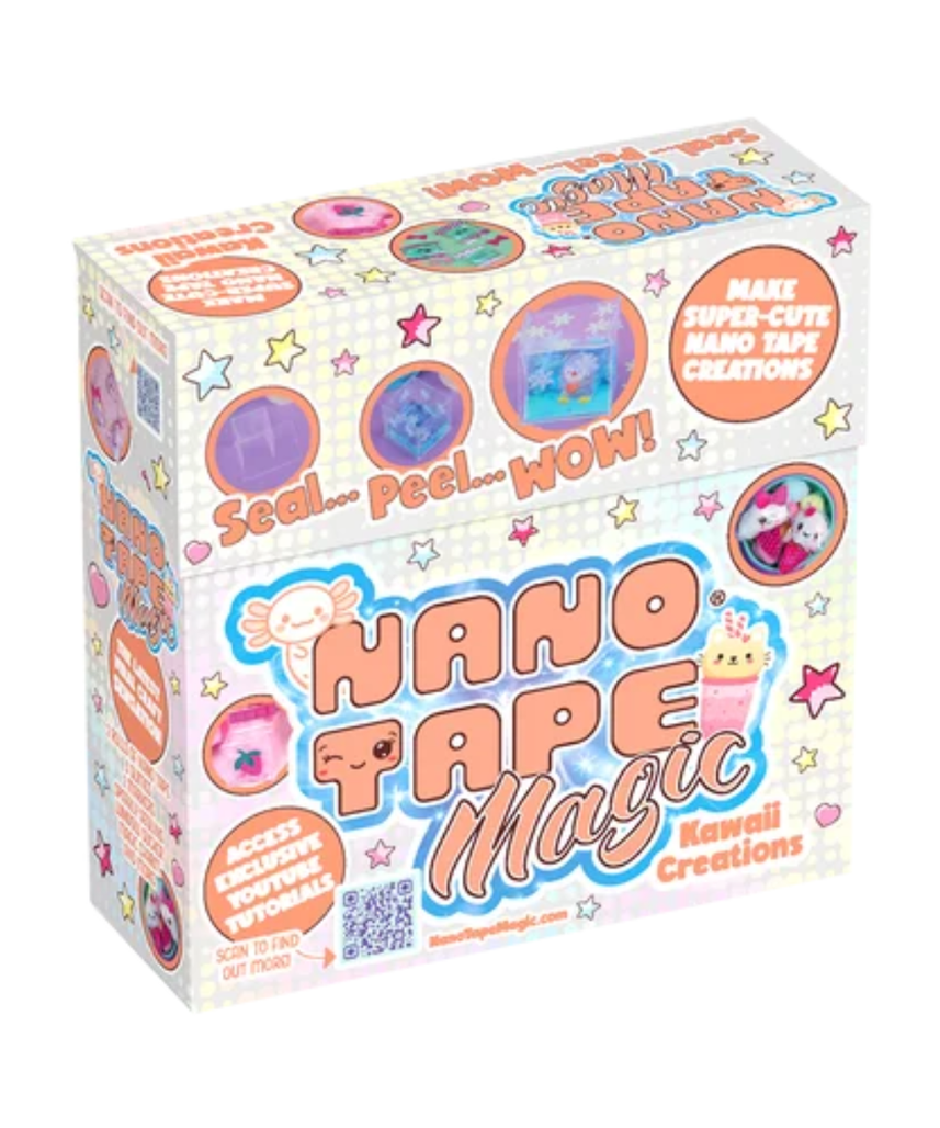 Nano Tape Magic Kawaii Creations Kit, DIY Nano Tape Craft Set with Cute Squishies and Creative Projects for Kids, Ages 6+