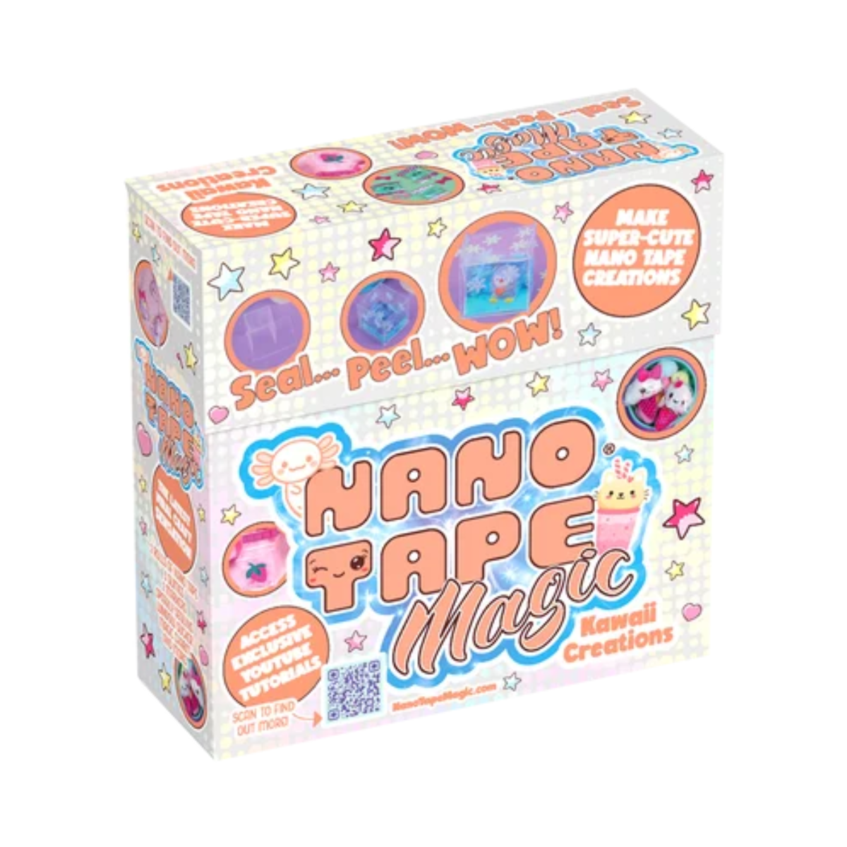 Nano Tape Magic Kawaii Creations Kit, DIY Nano Tape Craft Set with Cute Squishies and Creative Projects for Kids, Ages 6+