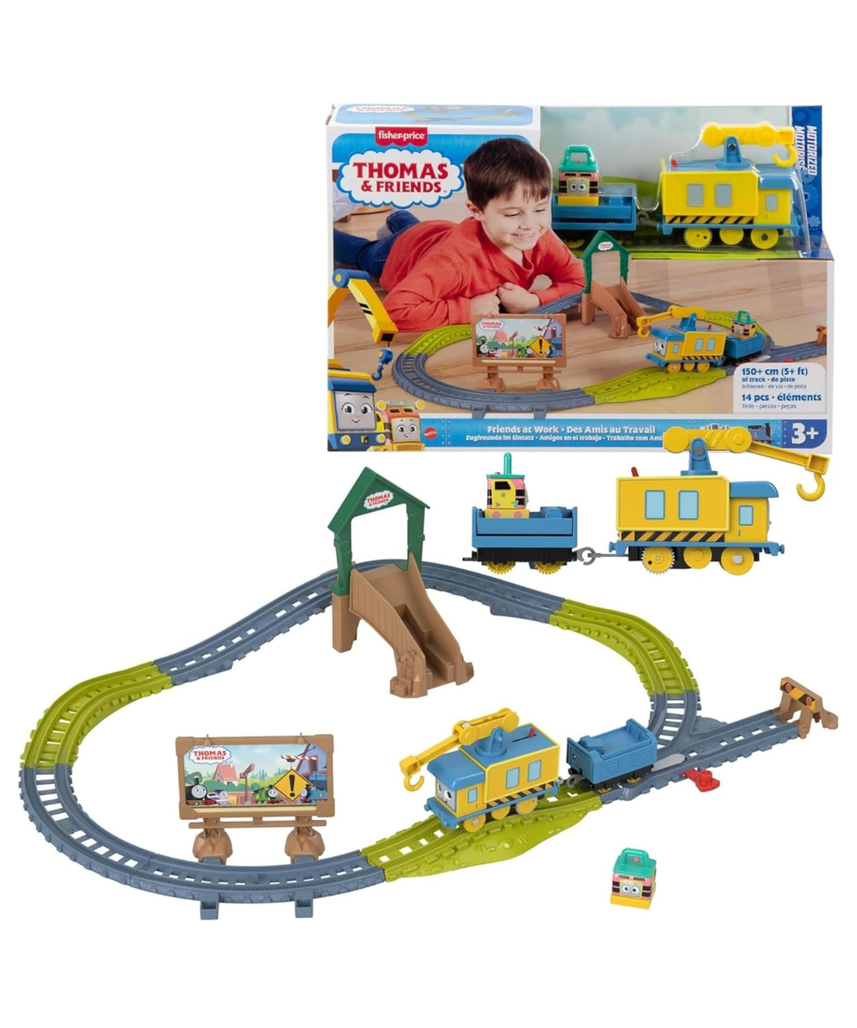 Thomas & Friends Busy Friends Locomotive + Rail Set