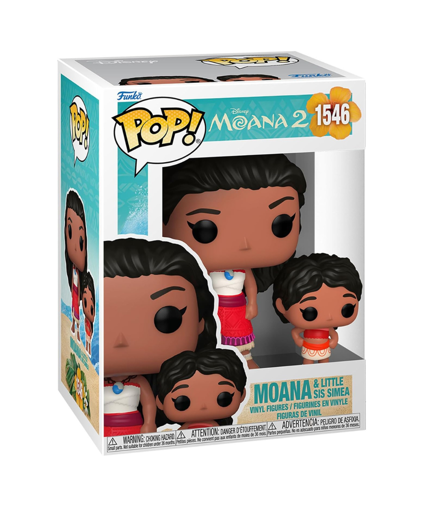 Funko Pop! & Buddy: Moana 2 - Moana & Simea - Collectable Vinyl Figure - Gift Idea - Official Merchandise - Toys for Kids & Adults - Movies Fans - Model Figure for Collectors and Display