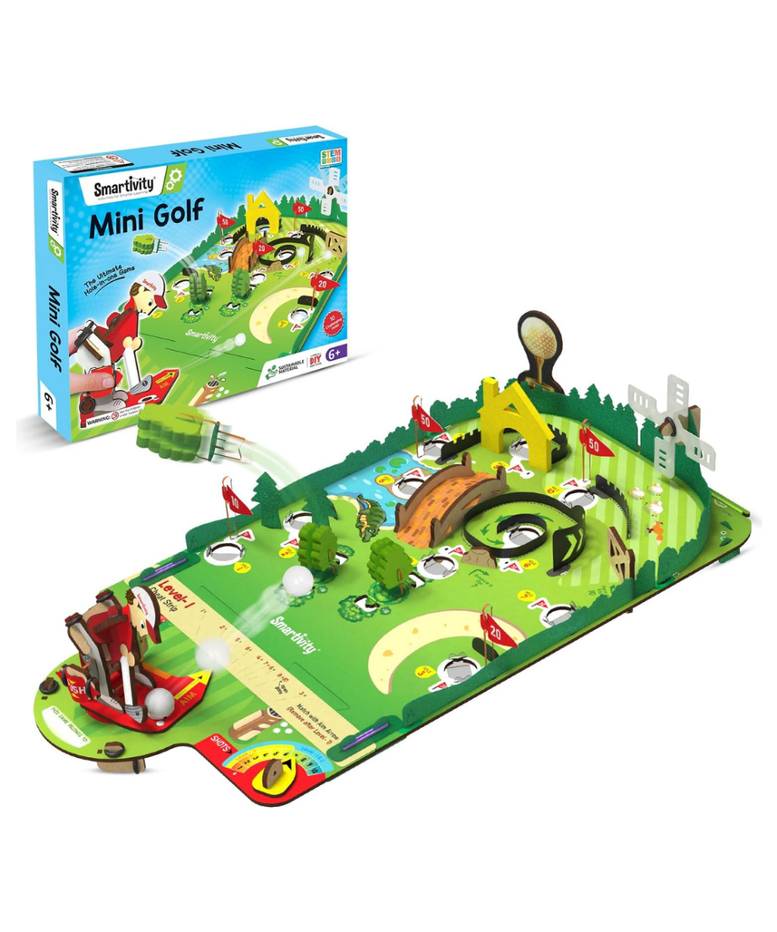 Smartivity DIY Mini Golf - Tabletop Game for Kids 6-12 Years Old | Birthday Gifts for Boys & Girls | Toy for Boys and Girls 6,7,8,9,10,11,12,13,12 Years