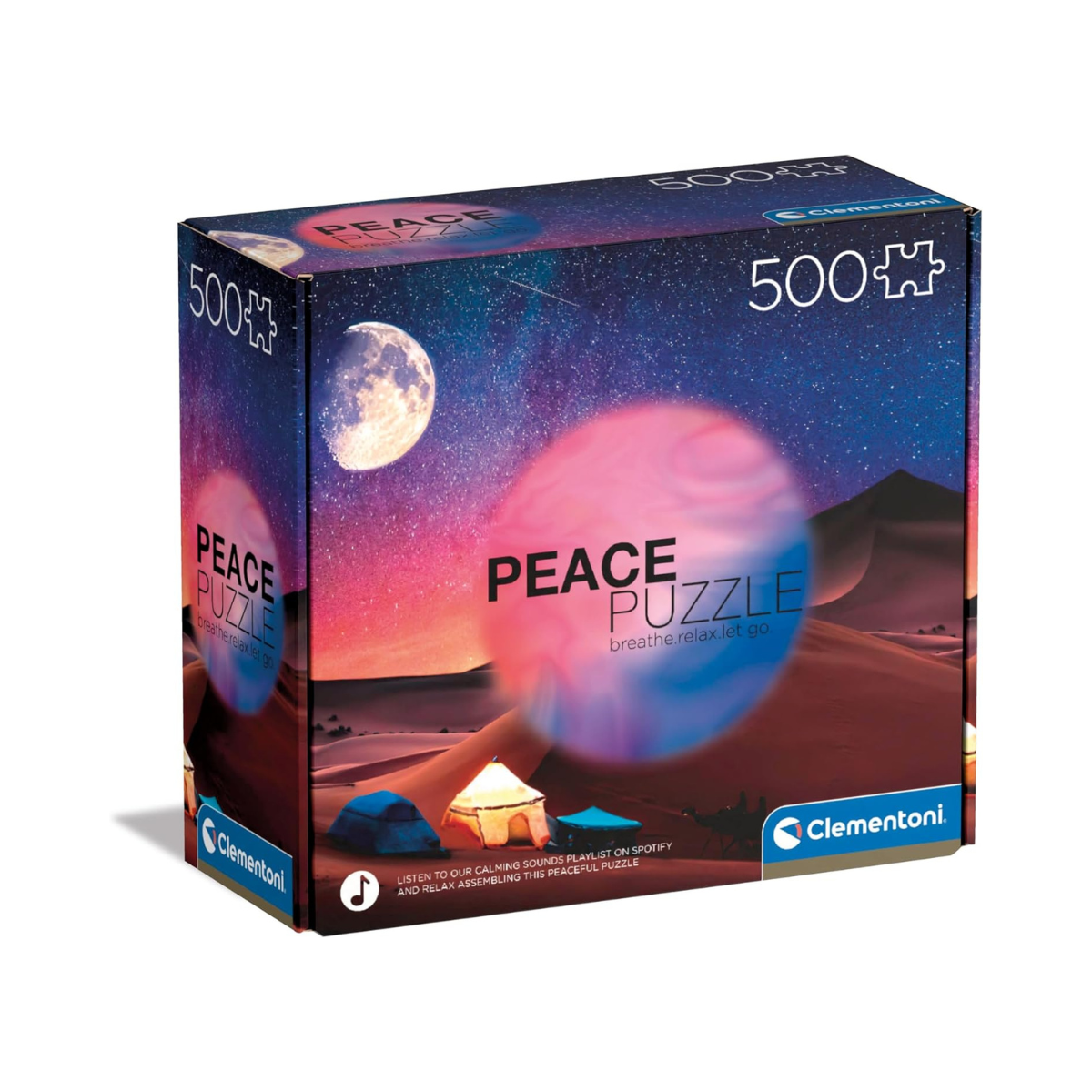 Clementoni 35527 Peace Starry Night Dream - 500 Pieces - Horizontal Puzzle Fun for Adults Made in Italy Multi-Coloured