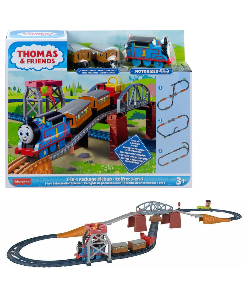 Thomas & Friends Fisher-Price 3-in-1 Package Pickup Train Set