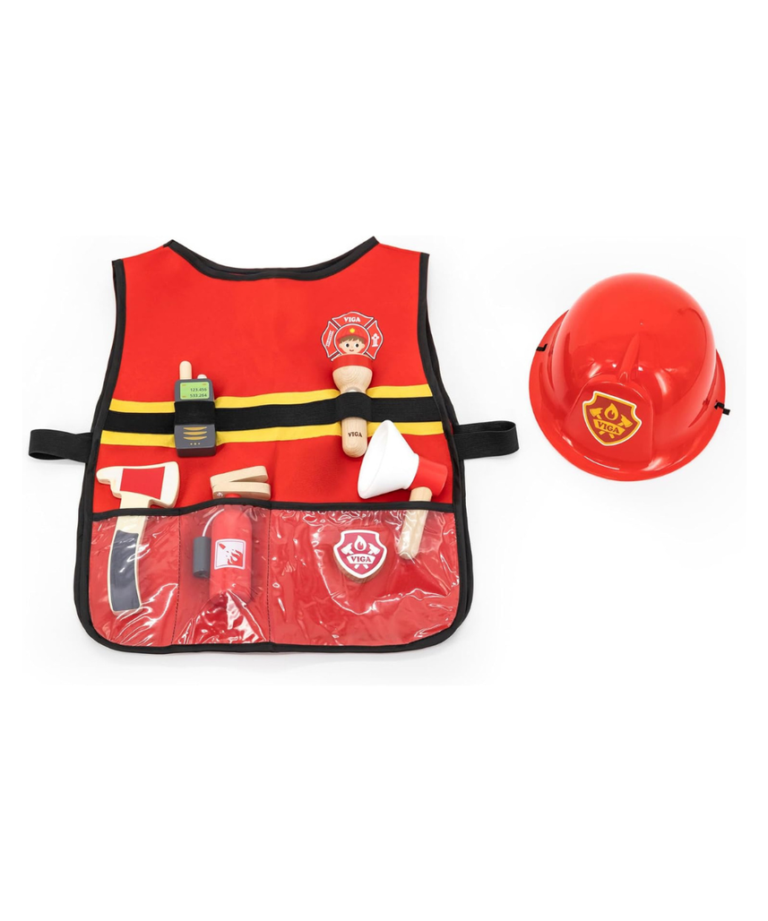 Viga 44714 Little Firefighter Role Playset 8-Pieces