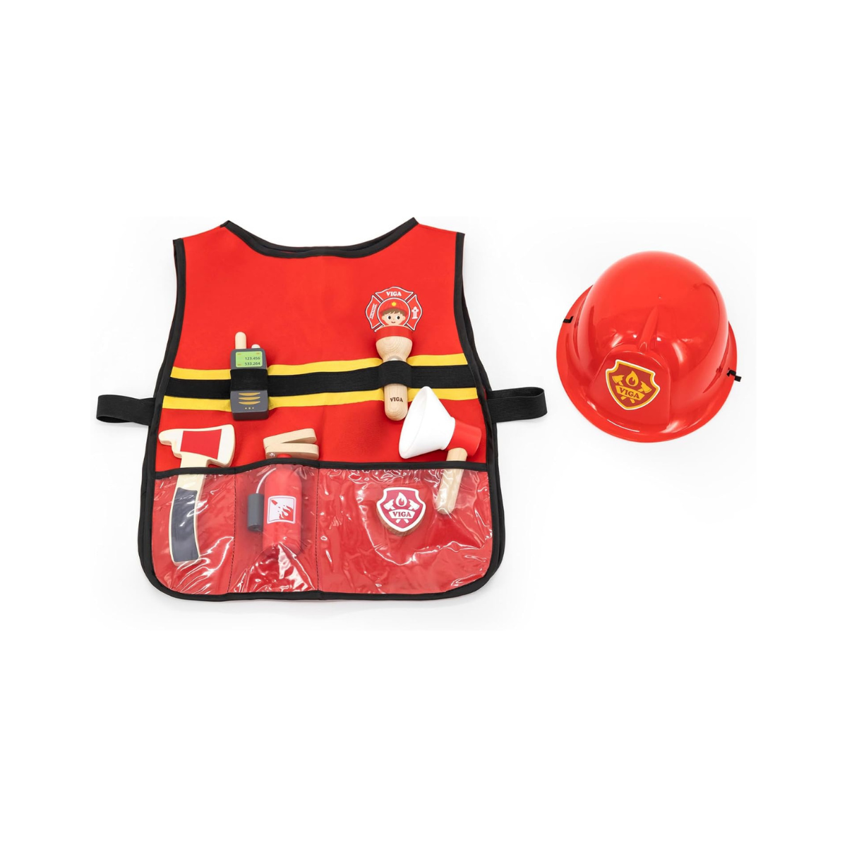 Viga 44714 Little Firefighter Role Playset 8-Pieces
