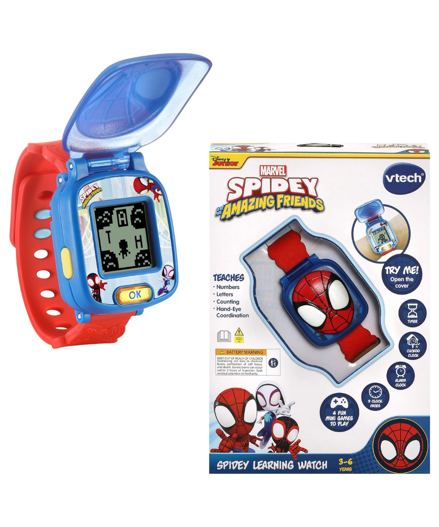 Vtech - Spidey and His Amazing Friends - Spidey Learning Watch (Multicolour) | Ideal 3 to 6 years