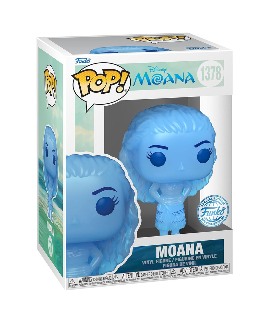 Funko Pop! Disney: Moana - Moana - 1/6 Odds for Rare Chase Variant - Translucent - Glow In the Dark - Collectable Vinyl Figure - Gift Idea - Official Merchandise - Toys for Kids & Adults
