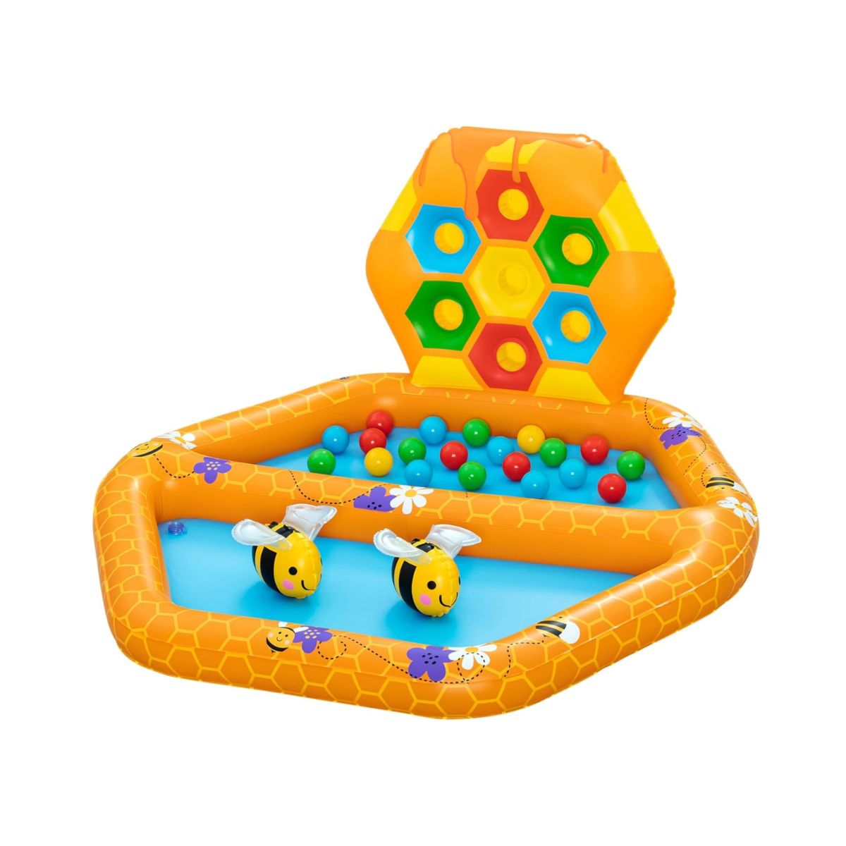 Bestway Lil' Beehive Paddling Pool & Ball Pit, 127 x 119 x 61 cm