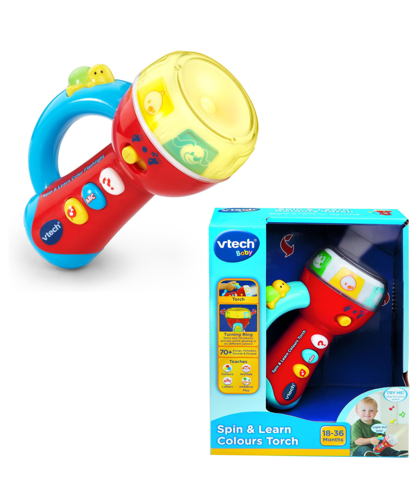 VTech Baby 185903 Spin and Learn Colours Torch - Multi-Color