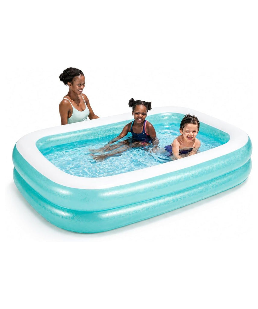 Bestway Rectangular Inflatable Family Pool - 79 inch, Blue,54005-BNFX16XX02