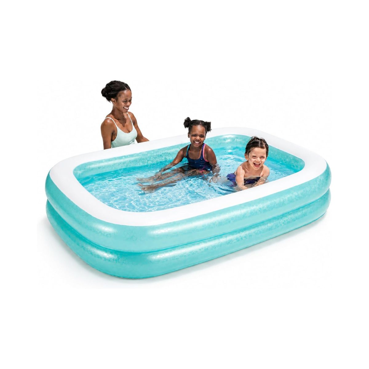 Bestway Rectangular Inflatable Family Pool - 79 inch, Blue,54005-BNFX16XX02