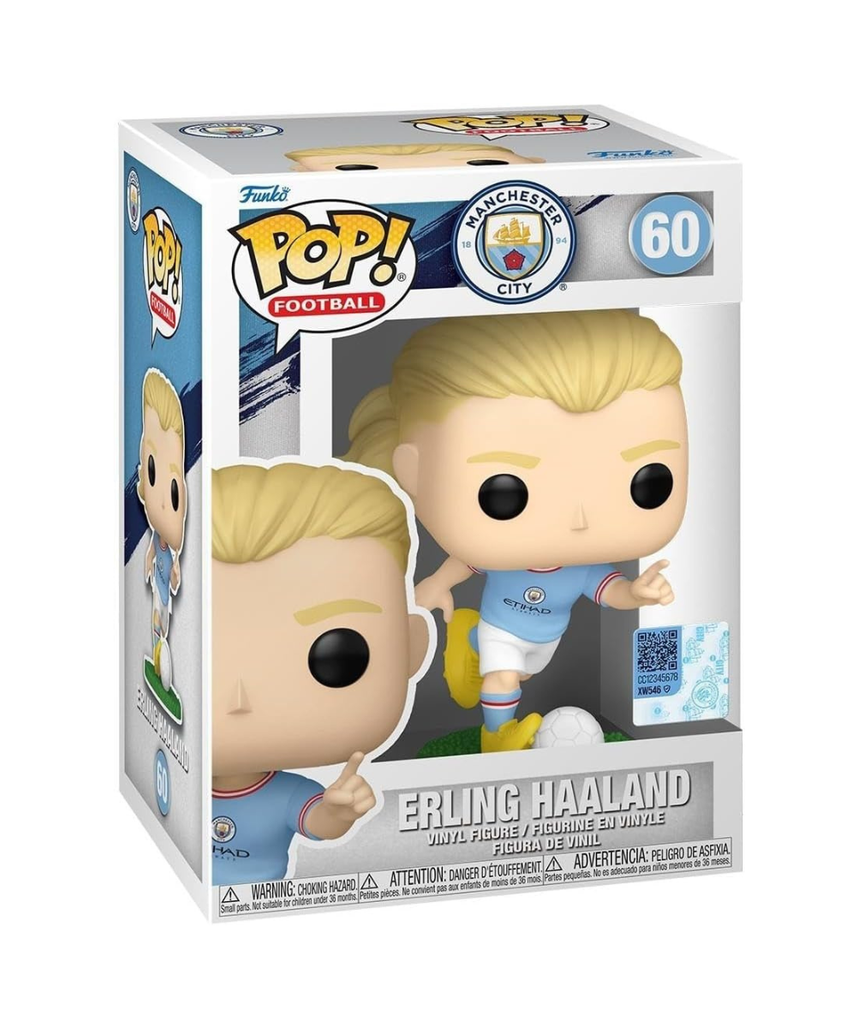 Funko Pop! Football: Mancity - Erling Haaland - Manchester City FC - Collectable Vinyl Figure - Gift Idea - Official Merchandise - Toys for Kids & Adults - Sports Fans - Model Figure for Collectors