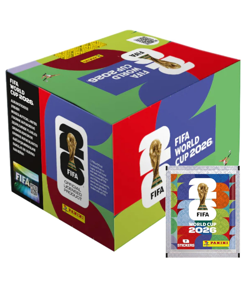 Panini FIFA World Cup 2026 Official Football Sticker Collection Booster Pack and Box, World Cup 26 Collectible Stickers for Fans and Collectors