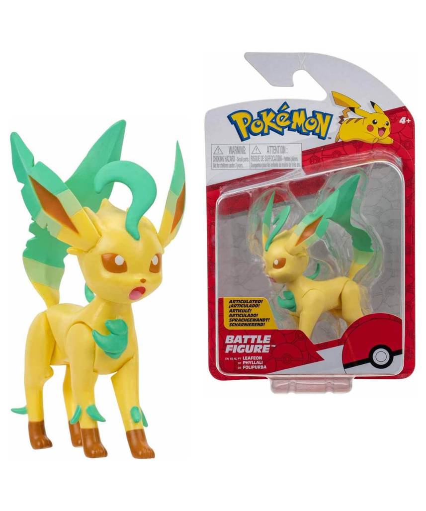 Jazwares PK Fig Leaféon Combate, Blister Pack #