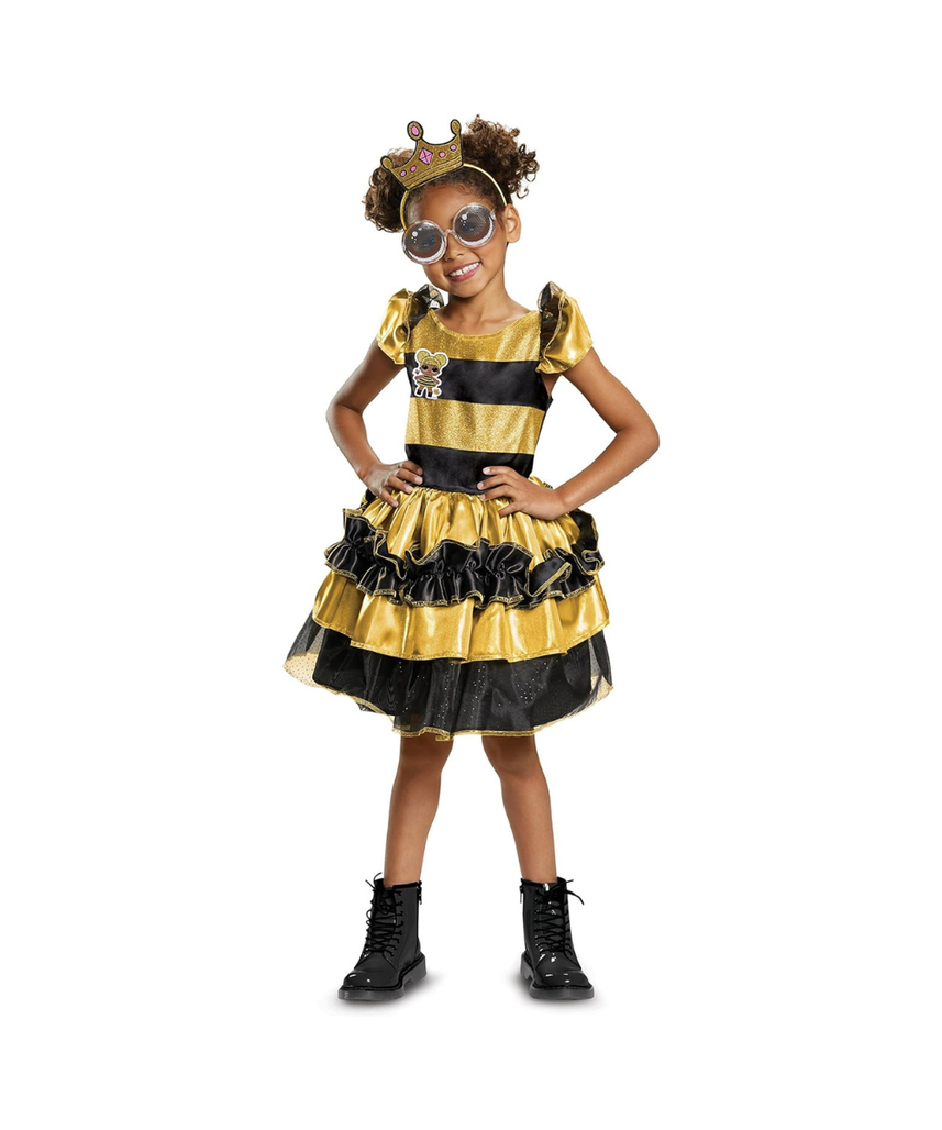 Disguise Queen Bee Deluxe Child Costume, Yellow, Medium/(7-8)