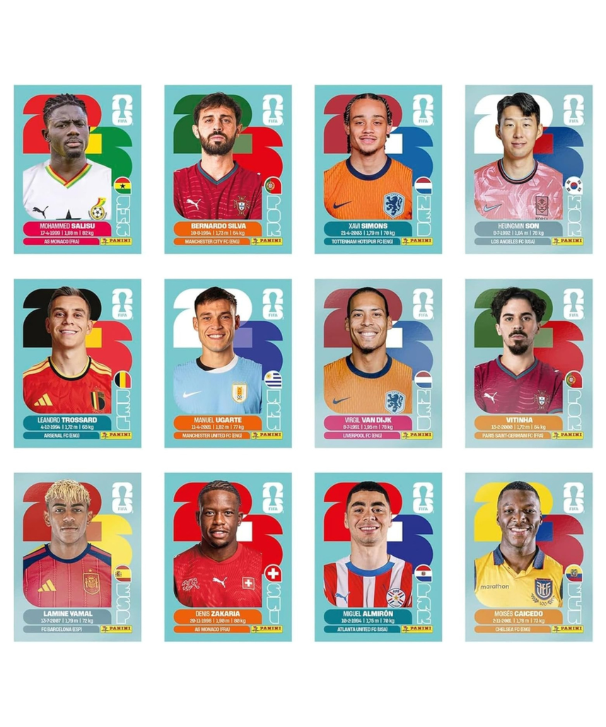Panini FIFA World Cup 2026 Official Football Sticker Collection Booster Pack and Box, World Cup 26 Collectible Stickers for Fans and Collectors