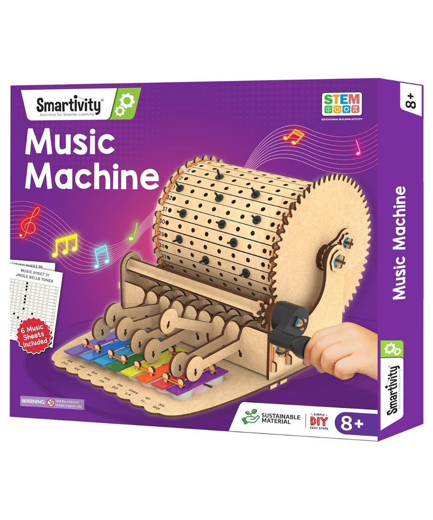 Smartivity DIY Music Machine Toy for Kids 8-9-10-11-12-13-14 Years Old I Create Your own Music with 7 Preset Songs - Jingle Bells, Happy Birthday & More I Christmas, Birthday Gift for Girls & Boys
