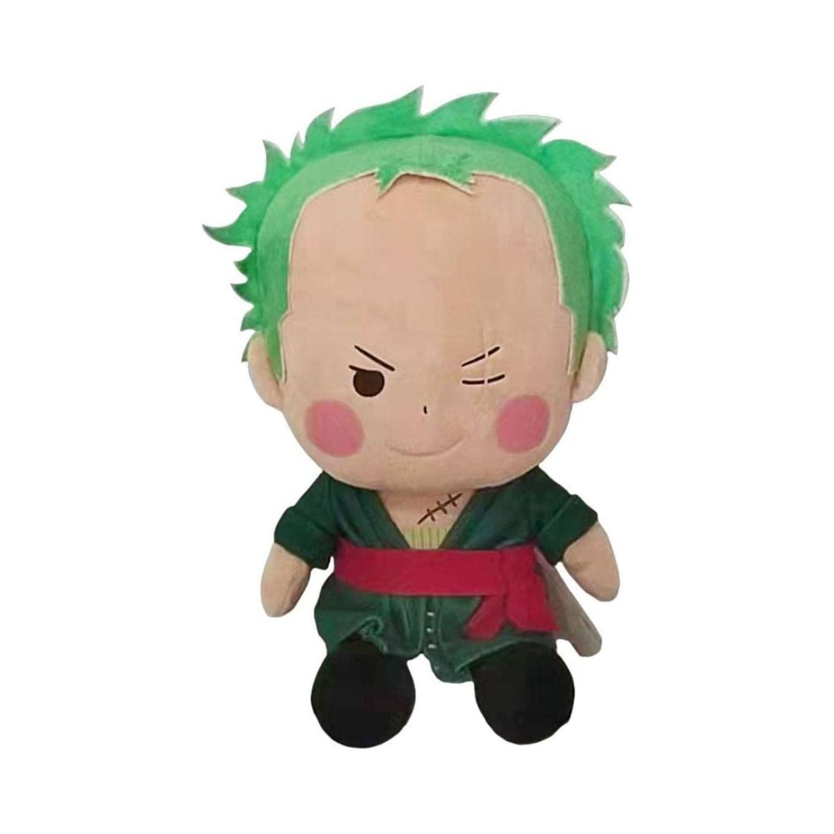 Sakami One Piece Roronoa Zoro Plush Figure 25cm, Official Anime Stuffed Toy Collectible, Soft Plush for Kids & One Piece Fans