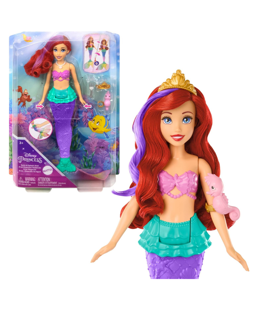 Mattel Disney Princess Toys, Ariel Swimming Mermaid Doll