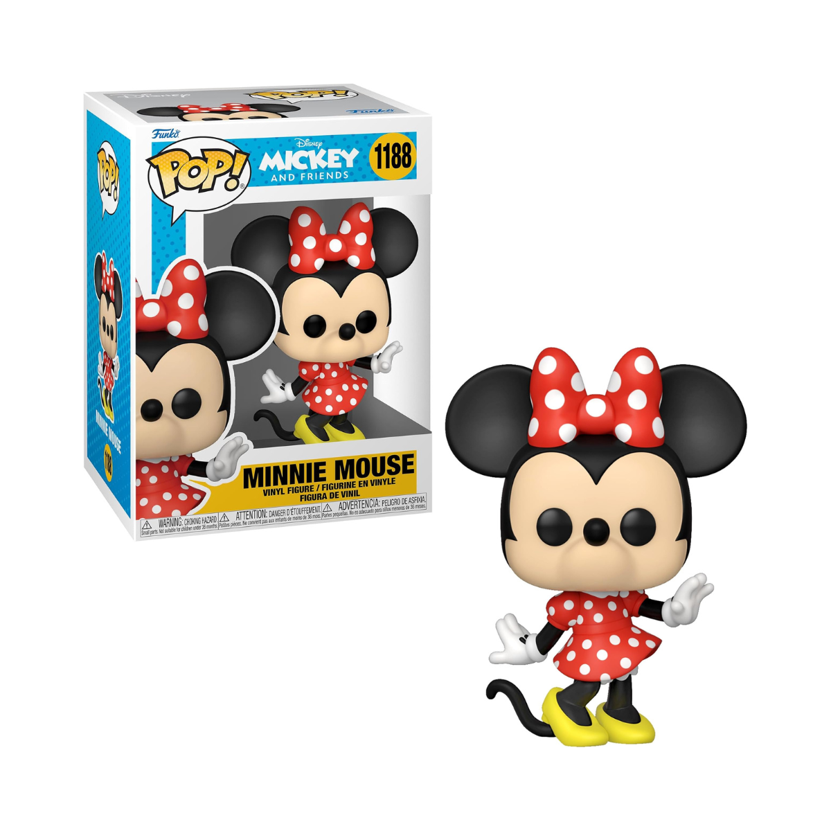 Funko Pop! Disney: Classics - Minnie Mouse - Collectable Vinyl Figure - Gift Idea - Official Merchandise - Toys for Kids & Adults - Movies Fans - Model Figure for Collectors and Display