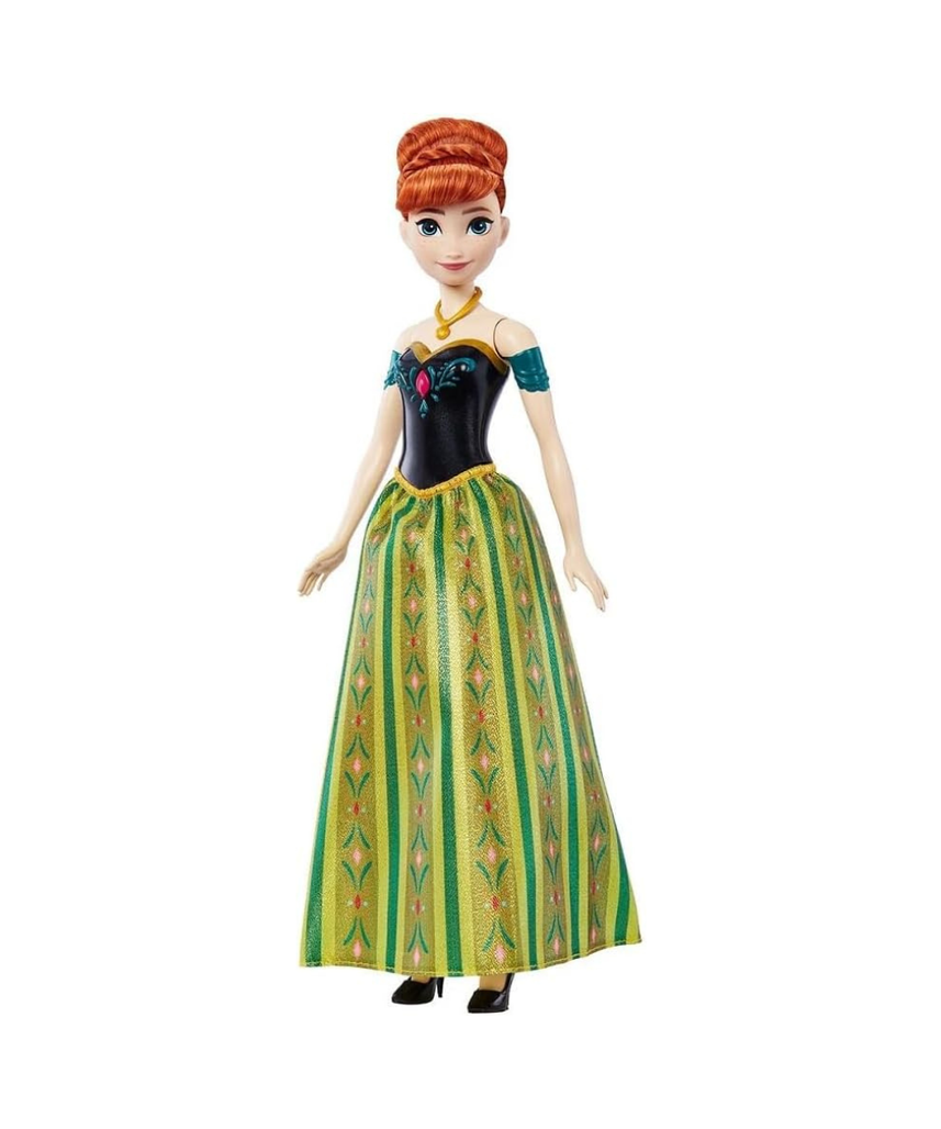 Mattel Disney Frozen Singing Anna Baby Disney Frozen Singing Anna in 4 Languages Sing 'For the First Time in Forever' in the film in 4 Languages Baby JDX53