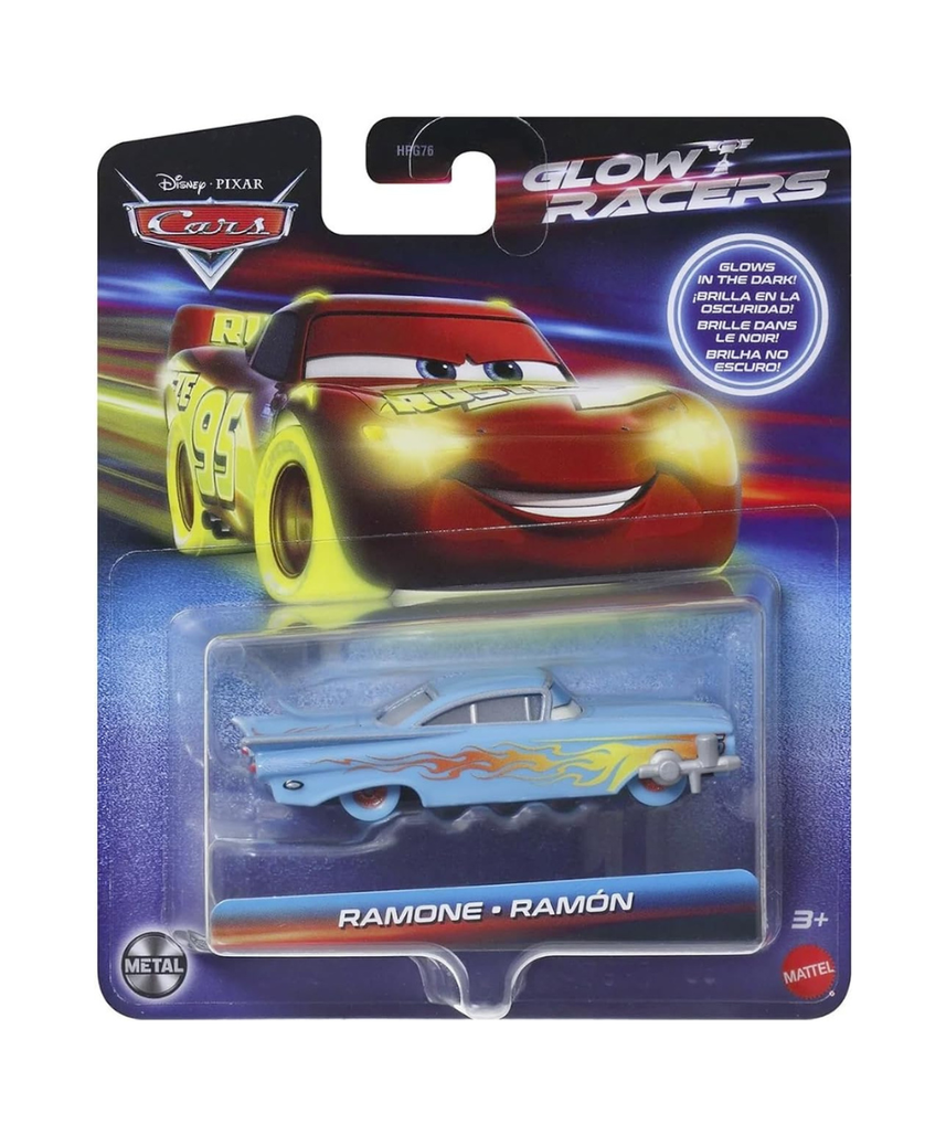 Disney Cars Pixar Ramon Glow Racer Toy Vehicle for Children from 3 Years